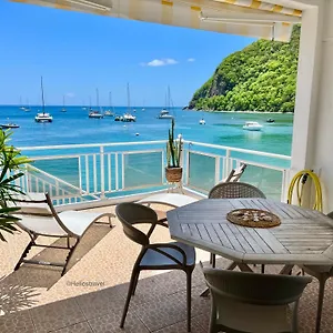  Appartement Ti Cabanon. Vue à Deshaies.